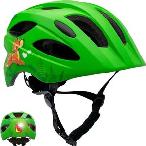 Crazy Safety - Leichter grüner Fahrradhelm für Kinder mit LED Crazy Safety - Leichter grüner Fahrradhelm für Kinder mit LED