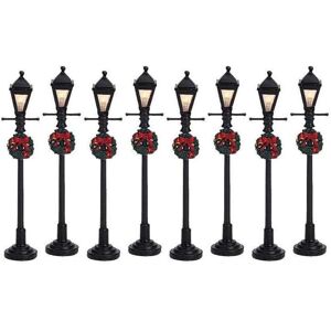 Lemax - Lampioni a gas - Set da 8 - Decorazioni villaggio di Natale Lemax - Lampioni a gas - Set da 8 - Decorazioni villaggio di Natale