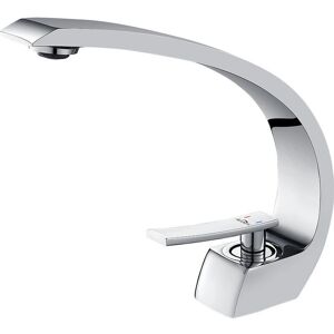 AURALUM Grifo de lavabo monomando cromado - Diseño moderno AURALUM Grifo de lavabo monomando cromado - Diseño moderno