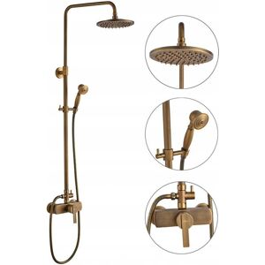 Columna de Ducha AURALUM con Mezclador, Ducha lluvia y de mano - Producto para baño Columna de Ducha AURALUM con Mezclador, Ducha lluvia y de mano - Producto para baño