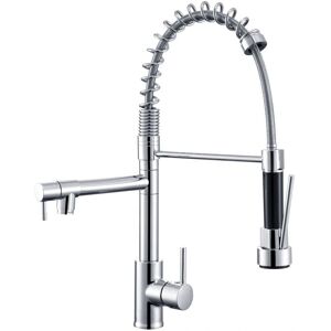 Grifo de Cocina de Acero Inoxidable Auralum - Ajustable y Giratorio 360° Grifo de Cocina de Acero Inoxidable Auralum - Ajustable y Giratorio 360°