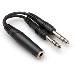 Hosa Technology YPP-308 Kabel Y - 6,35mm Stereo - Czarny Hosa Technology YPP-308 Kabel Y - 6,35mm Stereo - Czarny