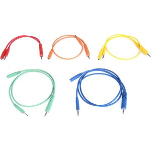 Hosa CMM-500Y-MIX Patch Cables - 5 pcs. 0.90 m Hosa CMM-500Y-MIX Patch Cables - 5 pcs. 0.90 m