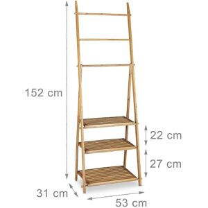 B2X Toallero de Bambú Plegable - Almacenamiento en Baño B2X Toallero de Bambú Plegable - Almacenamiento en Baño