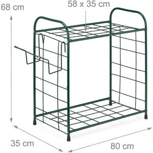 B2X Estante de herramientas de jardín - Ahorrador de espacio, 2 niveles B2X Estante de herramientas de jardín - Ahorrador de espacio, 2 niveles