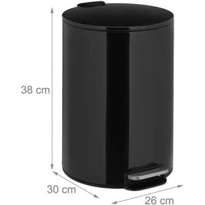 Cubo de pedal B2X - 5 litros - Cubo de basura Cubo de pedal B2X - 5 litros - Cubo de basura