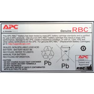 APC RBC55 Lead Acid UPS Battery - 17Ah 12V - 2-Year Warranty APC RBC55 Lead Acid UPS Battery - 17Ah 12V - 2-Year Warranty