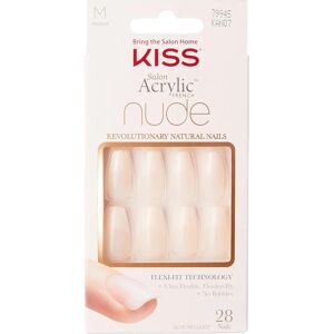 Unghie Nude Acriliche Kiss Salon - Naturali, Lunghezza Media, Finitura Senza Cuciture Unghie Nude Acriliche Kiss Salon - Naturali, Lunghezza Media, Finitura Senza Cuciture