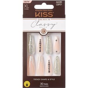 KISS Modelo: Uñas Postizas Classy Nails Premium - Elegante Manicura Francesa 30 Uds KISS Modelo: Uñas Postizas Classy Nails Premium - Elegante Manicura Francesa 30 Uds