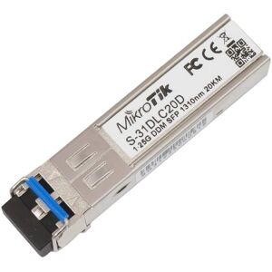 Mikrotik S-31DLC20D MultiMode SFP Transceiver - 1250 Mbit/s Mikrotik S-31DLC20D MultiMode SFP Transceiver - 1250 Mbit/s
