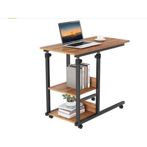 Dripex - Walnut Height Adjustable Side Table Dripex - Walnut Height Adjustable Side Table