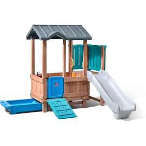 Step2 Woodland Adventure Spielhaus & Rutsche - Buntes Holz-Kunststoff-Gartenhaus Step2 Woodland Adventure Spielhaus & Rutsche - Buntes Holz-Kunststoff-Gartenhaus