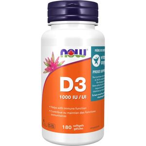 NOW Foods Vitamina D3 1000 IU Softgels - Integratore Alimentare NOW Foods Vitamina D3 1000 IU Softgels - Integratore Alimentare