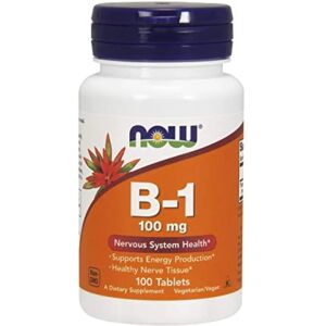 Now Foods Vitamin B-1 Thiamine - 100mg - 100 tablets Now Foods Vitamin B-1 Thiamine - 100mg - 100 tablets