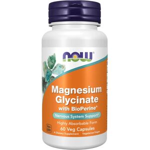 Now Foods Magnesium Glycinate mit BioPerine - 60 Veggie Kapseln Now Foods Magnesium Glycinate mit BioPerine - 60 Veggie Kapseln