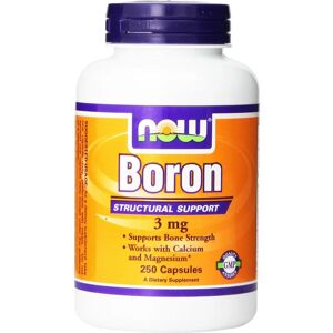 Now Foods Boro 3 mg - Complément alimentaire pour os, hormones, cognition - Publicité Now Foods Boro 3 mg - Complément alimentaire pour os, hormones, cognition - Publicité