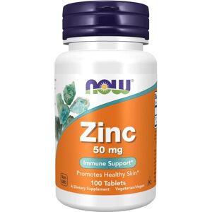 NOW Foods Zinc Gluconate 50 Mg - Dietary Supplement for Immun Support, 100 Tablets NOW Foods Zinc Gluconate 50 Mg - Dietary Supplement for Immun Support, 100 Tablets