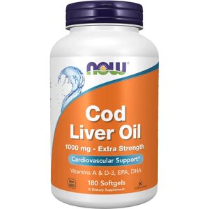 NOW Foods Cod Liver Oil Extra Strength 1000 MG - Dietary Supplements NOW Foods Cod Liver Oil Extra Strength 1000 MG - Dietary Supplements