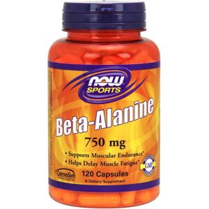Now Foods Beta-Alanine - 750mg - Endurance - 120 Veg Capsules Now Foods Beta-Alanine - 750mg - Endurance - 120 Veg Capsules
