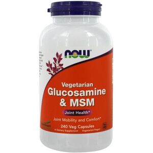 NOW Foods Glucosamine MSM Vegetarian Capsules - Joint Support NOW Foods Glucosamine MSM Vegetarian Capsules - Joint Support