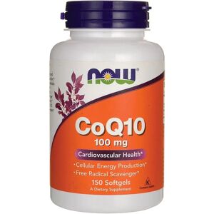 Now! CoQ10 100 Mg - Supports Heart Health - 150 Softgels Now! CoQ10 100 Mg - Supports Heart Health - 150 Softgels