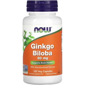 Now Foods Ginkgo Biloba 60mg capsule vegetali (120 pz.) Now Foods Ginkgo Biloba 60mg capsule vegetali (120 pz.)