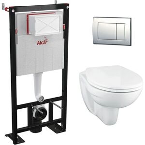 Sistema de Inodoro Empotrado Alca - Soporte y Panel en Cromo Sistema de Inodoro Empotrado Alca - Soporte y Panel en Cromo