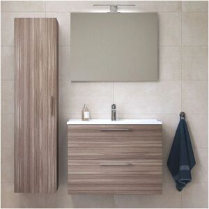 Conjunto de baño Vitra Mia - Espejo, lavabo, LED, 2 armarios Conjunto de baño Vitra Mia - Espejo, lavabo, LED, 2 armarios