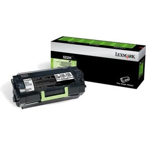 Cartouche de toner noire Lexmark 522H - Haute capacité pour Lexmark MS 810/811 - Publicité Cartouche de toner noire Lexmark 522H - Haute capacité pour Lexmark MS 810/811 - Publicité