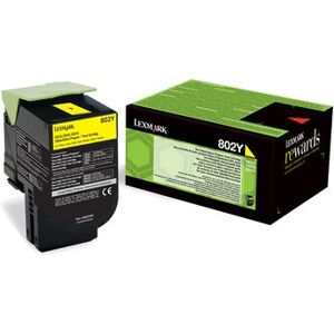 Lexmark 802Y Yellow Toner Cartridge - Printer Supplies Lexmark 802Y Yellow Toner Cartridge - Printer Supplies