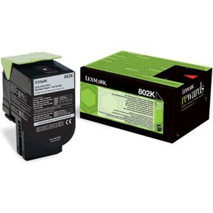 Lexmark 802K Toner Cartridge - Zwart - Printerbenodigdheden Lexmark 802K Toner Cartridge - Zwart - Printerbenodigdheden