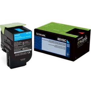 Lexmark 802SC Cyan Toner Cartridge - Standard Capacity - Original Lexmark 802SC Cyan Toner Cartridge - Standard Capacity - Original