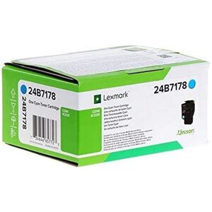 Lexmark 24B7178 Cyan Toner Cartridge - Printer Supply Lexmark 24B7178 Cyan Toner Cartridge - Printer Supply