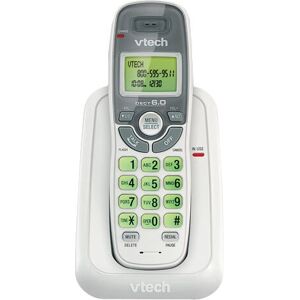 VTech CS6114 White Cordless Telephone with Caller ID and Call Waiting - Telephone VTech CS6114 White Cordless Telephone with Caller ID and Call Waiting - Telephone