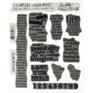 Tim Holtz Stuff to Say - Rubber Stamps - Compatible with eclips 25 Tim Holtz Stuff to Say - Rubber Stamps - Compatible with eclips 25