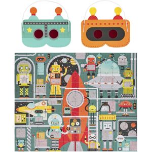 Puzzle robot Petit Collage - Thème spatial multicolore - 100 pièces - Publicité Puzzle robot Petit Collage - Thème spatial multicolore - 100 pièces - Publicité