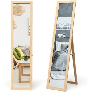 Costway Miroir sur pied - Blanc - Usage polyvalent - Style scandinave moderne - Publicité Costway Miroir sur pied - Blanc - Usage polyvalent - Style scandinave moderne - Publicité