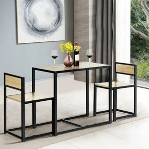 Costway 3-teiliges Esszimmer-Set - Rustik Stil Costway 3-teiliges Esszimmer-Set - Rustik Stil