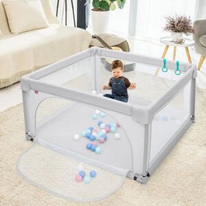 Costway - BabyPlaypen - 120x120x68 - Grijs - Speelruimte Costway - BabyPlaypen - 120x120x68 - Grijs - Speelruimte