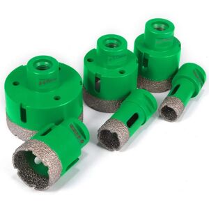 Vevor Diamond Hole Saw Set - 20/25/40/45/50/68mm, M14 Thread, Porcelain Vevor Diamond Hole Saw Set - 20/25/40/45/50/68mm, M14 Thread, Porcelain