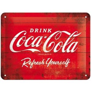 Coca-Cola Vintage Metallschild 15x20cm - Retro Wanddekoration Coca-Cola Vintage Metallschild 15x20cm - Retro Wanddekoration
