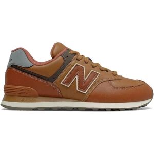 New Balance ML574OMA Leather Sneakers - Beige - Supportive Heel - Sneakers New Balance ML574OMA Leather Sneakers - Beige - Supportive Heel - Sneakers