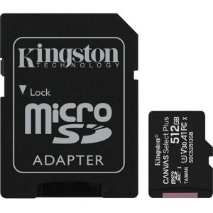 Kingston Canvas Select Plus microSD - microSDXC 512GB (Adattatore) Kingston Canvas Select Plus microSD - microSDXC 512GB (Adattatore)