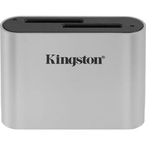 Lecteur de cartes SD sans fil Kingston - Noir, Argent - Publicité Lecteur de cartes SD sans fil Kingston - Noir, Argent - Publicité