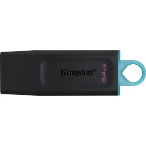 Kingston DataTraveler Exodia USB-Flashdrev - 64GB, Sort, Turkis Kingston DataTraveler Exodia USB-Flashdrev - 64GB, Sort, Turkis