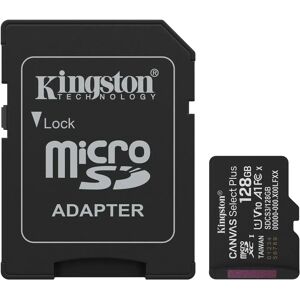 Kingston 128GB microSDXC Canvas Select Plus Gen3 - 150MB/s - microSDXC-kaart Kingston 128GB microSDXC Canvas Select Plus Gen3 - 150MB/s - microSDXC-kaart