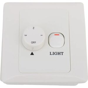 Beacon VR. 115 Wall Control - Fan & Light - White Beacon VR. 115 Wall Control - Fan & Light - White