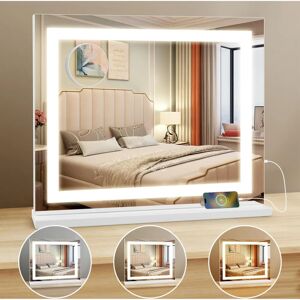 Cutever Large Makeup Mirror - 58x46cm Dimmable LED Vanity Light Cutever Large Makeup Mirror - 58x46cm Dimmable LED Vanity Light