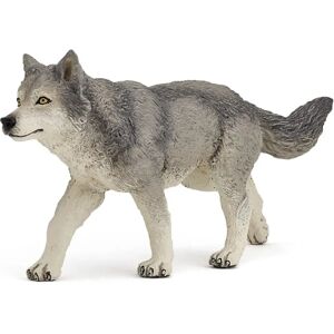 Figurine du royaume animal sauvage Loup gris - Figurine d'animal - Publicité Figurine du royaume animal sauvage Loup gris - Figurine d'animal - Publicité