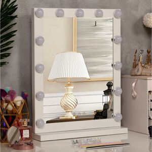 Living And Home Hollywood Dimmable LED Makeup Mirror - 42x52cm Living And Home Hollywood Dimmable LED Makeup Mirror - 42x52cm